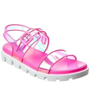 Christian Louboutin Duniss Cool Vinyl & Leather Sandal-NWT!!!! Comes w/Box